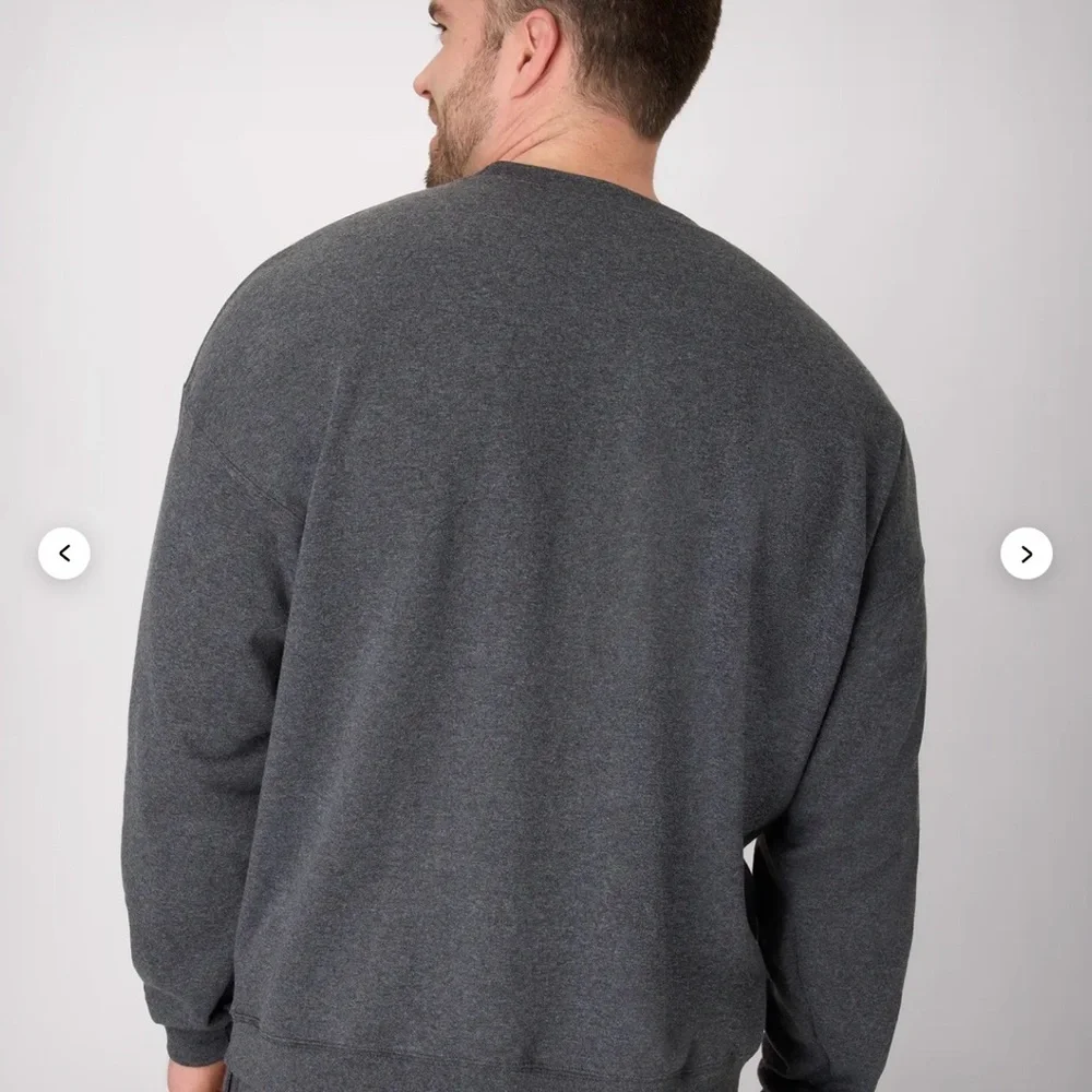 Hanes EcoSmart Unisex Fleece Sweatshirt Charcoal Gray